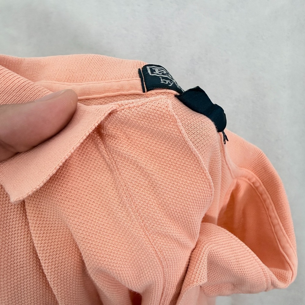 Vintage Polo Ralph Lauren The Big Shirt Polo Mens L Orange Crest Embroidered - Picture 9 of 9